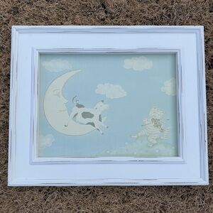 wendy bellissimo goodnight moon cow jumping over the moon nursery framed artwork